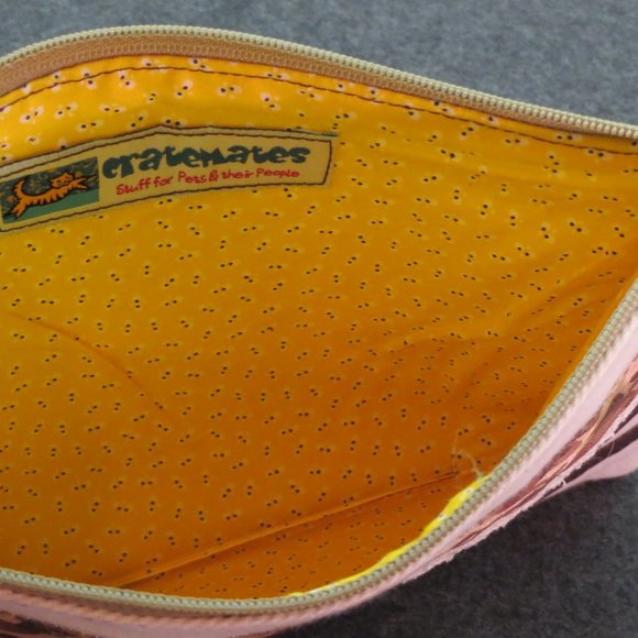 Animal Print Wristlet Makeup Bag Travel Tote Handmade Zippered Pouch NEW - Picture 3 of 6